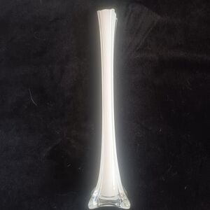 Viking Glass Epic 4-Toe White Swung Vase - 15.75" MCM